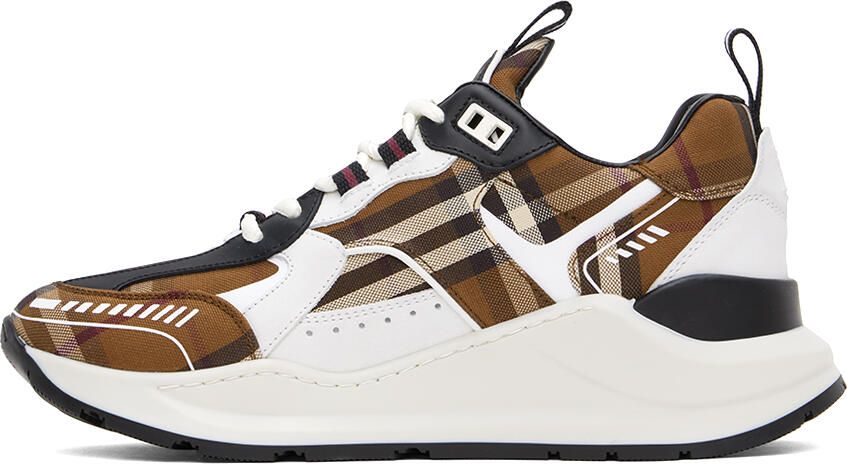 Burberry Brown Vintage Check Sneakers - Picture 3