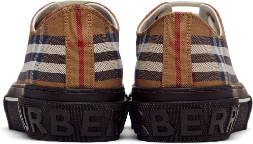 Burberry Brown Vintage Check Sneakers - Picture 2