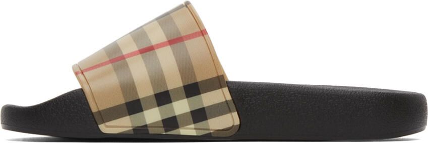 Burberry Check Furley Slides - Picture 4