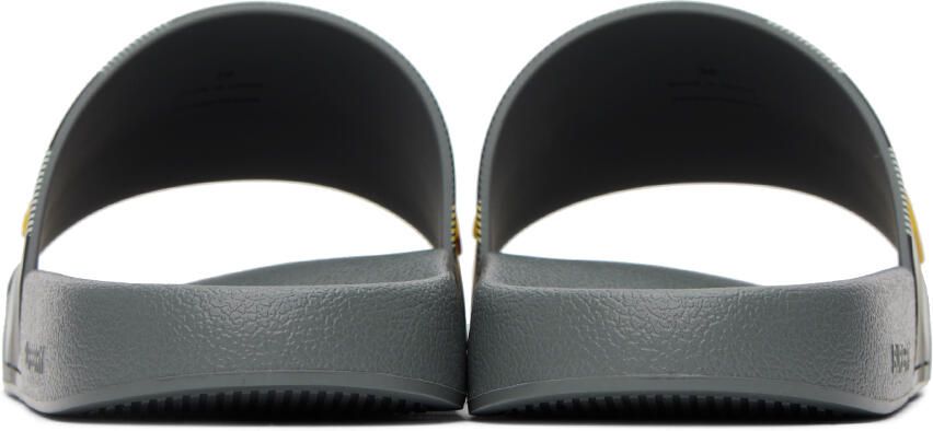 Burberry Gray Check Slides
