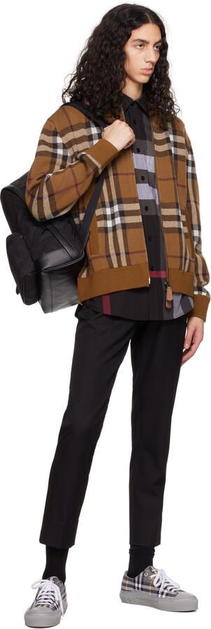 Burberry Gray Vintage Check Sneakers - Picture 4