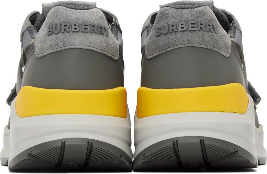 Burberry Gray Vintage Check Sneakers