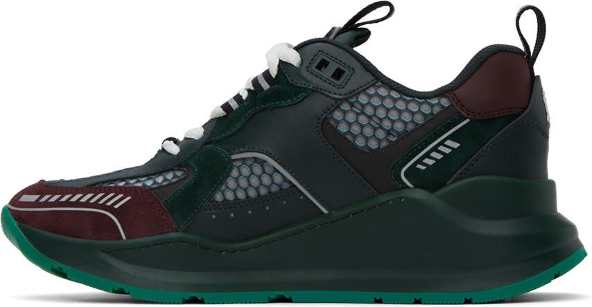 Burberry Green Embossed Sneakers - Picture 3