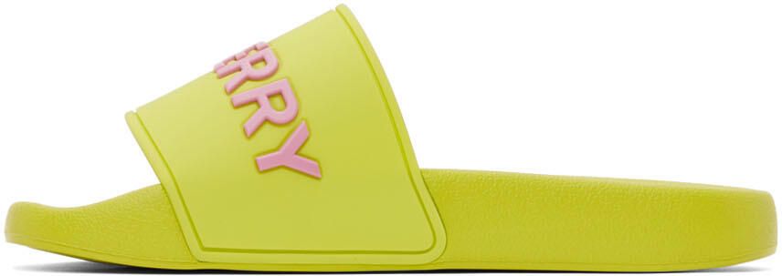 Burberry Green Furley Slides - Picture 3