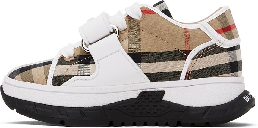 Burberry Kids Beige Vintage Check Sneakers - Picture 3