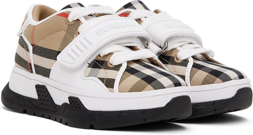 Burberry Kids Beige Vintage Check Sneakers - Picture 2