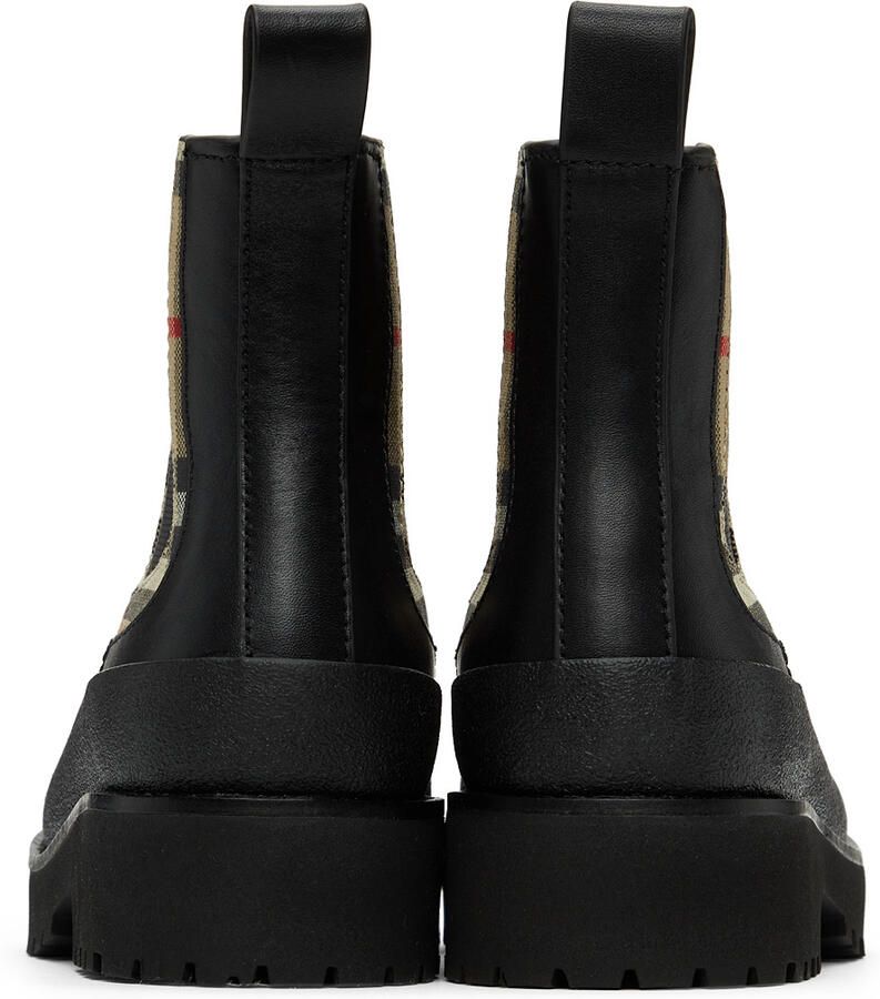 Burberry Kids Black Rosie Chelsea Boots