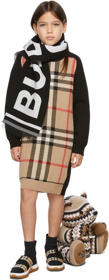 Burberry Kids Buckled Strap Union Sock Sneakers - Picture 4