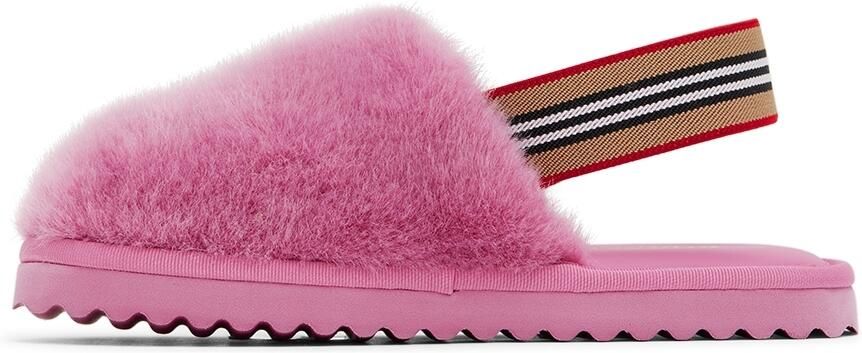 Burberry Kids Pink Litherton Sandals - Picture 4