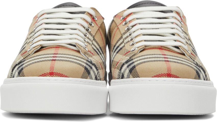 Burberry Leather Archive Low Sneakers - Picture 3
