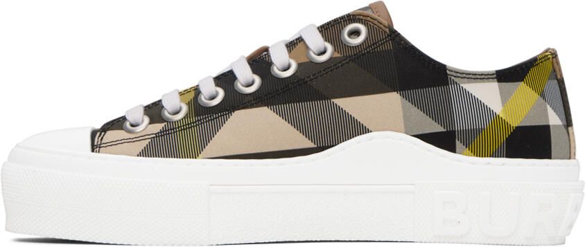 Burberry Multicolor Exaggerated Check Sneakers - Picture 3