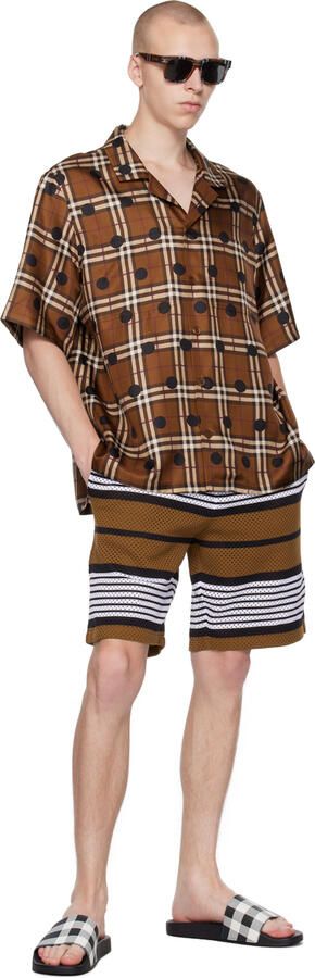 Burberry Navy Check Slides - Picture 3