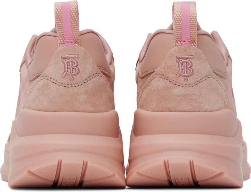 Burberry Pink Embossed Sneakers