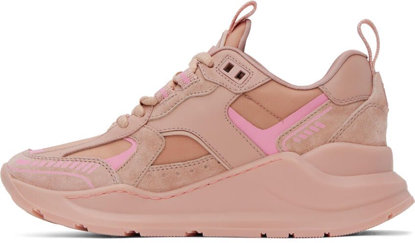 Burberry Pink Embossed Sneakers - Picture 3
