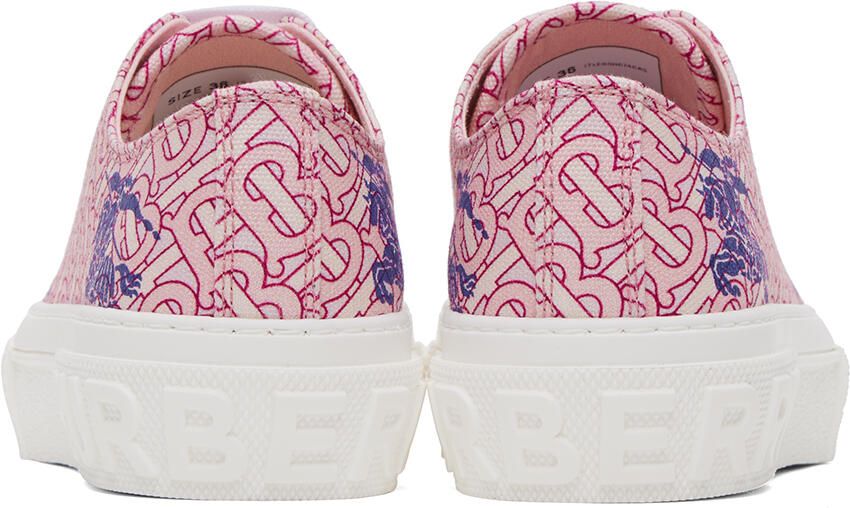 Burberry Pink Lace-Up Sneakers
