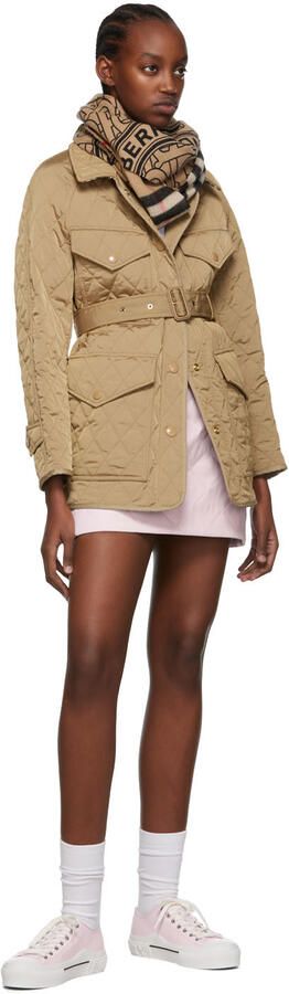 Burberry Pink Organic Cotton Low-Top Sneakers - Picture 4