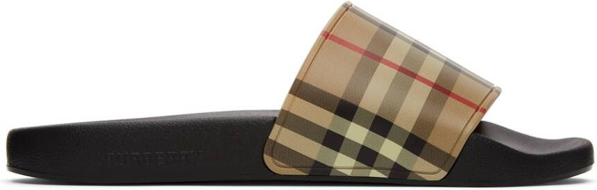 Burberry Check Furley Slides - Picture 3