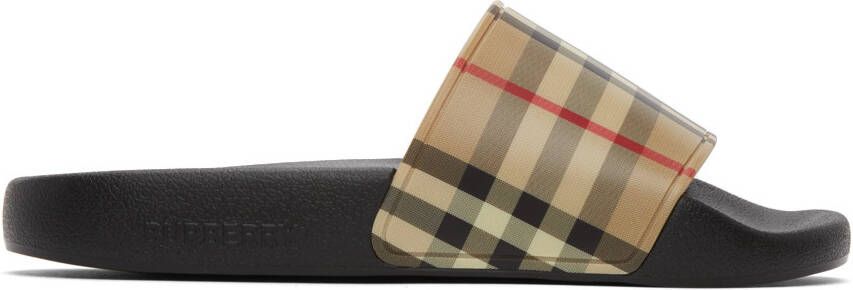 Burberry Check Furley Slides - Picture 5