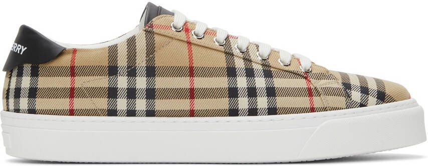 Burberry Leather Archive Low Sneakers - Picture 5