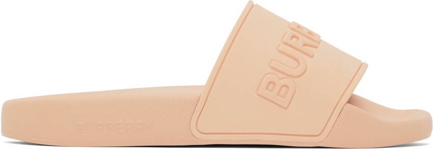 Burberry Pink Furley Slides