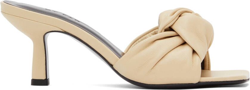 BY FAR Beige Lana Heeled Sandals