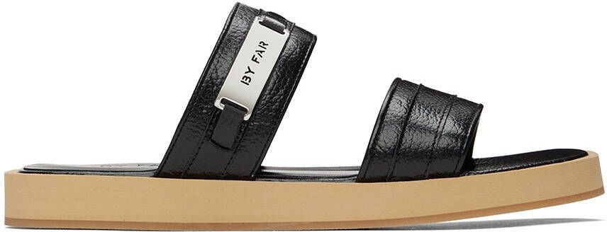 BY FAR Black Easy Sandals