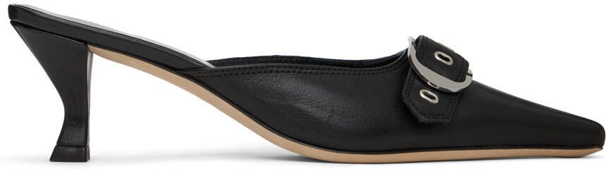 BY FAR Black Evelyn Mules - Picture 3