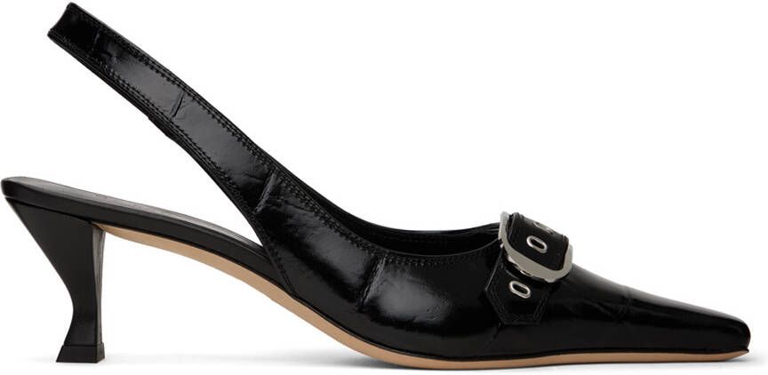 BY FAR Black Evita Heels - Picture 5