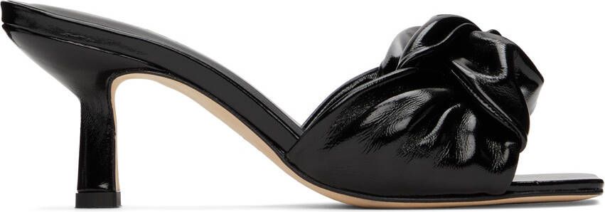 BY FAR Black Lana Heeled Sandals