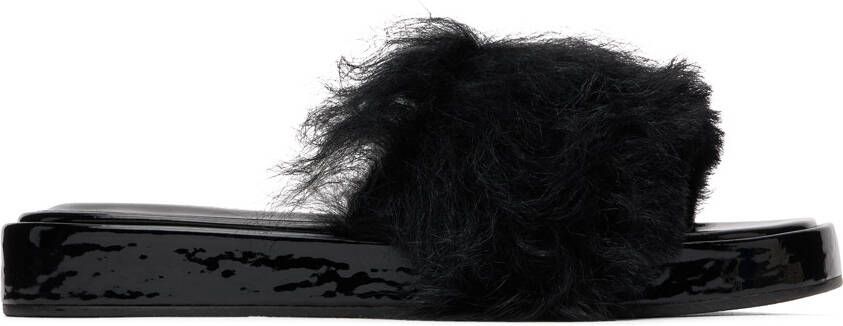 BY FAR Black Shana Sandals