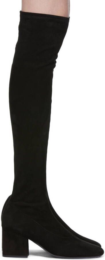 BY FAR Black Suede Carlos Boots - Picture 5