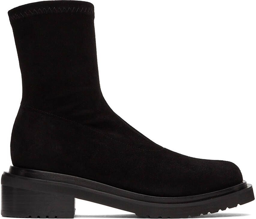 BY FAR Black Suede Kah Boots - Picture 4