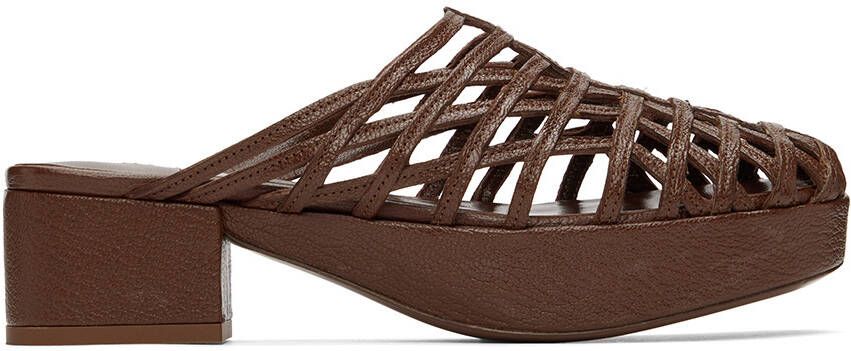 BY FAR Brown Norman Loafers