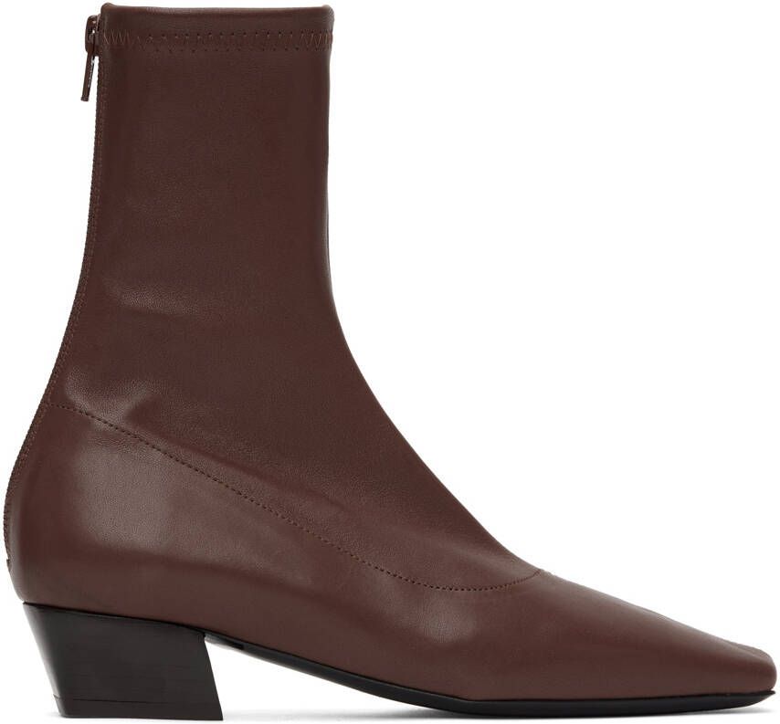 BY FAR Burgundy Colette 22 Boots - Picture 5