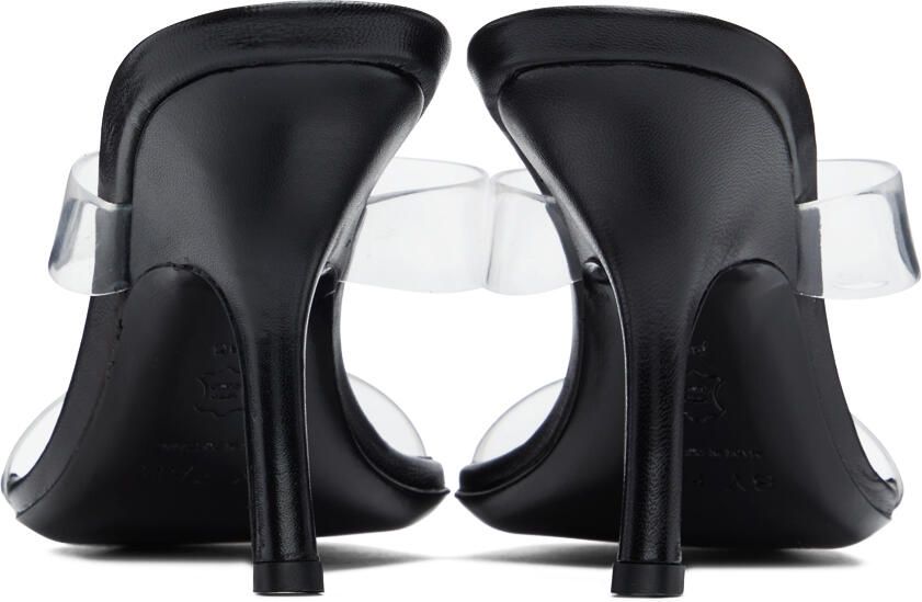 BY FAR Black Clara Heeled Sandals