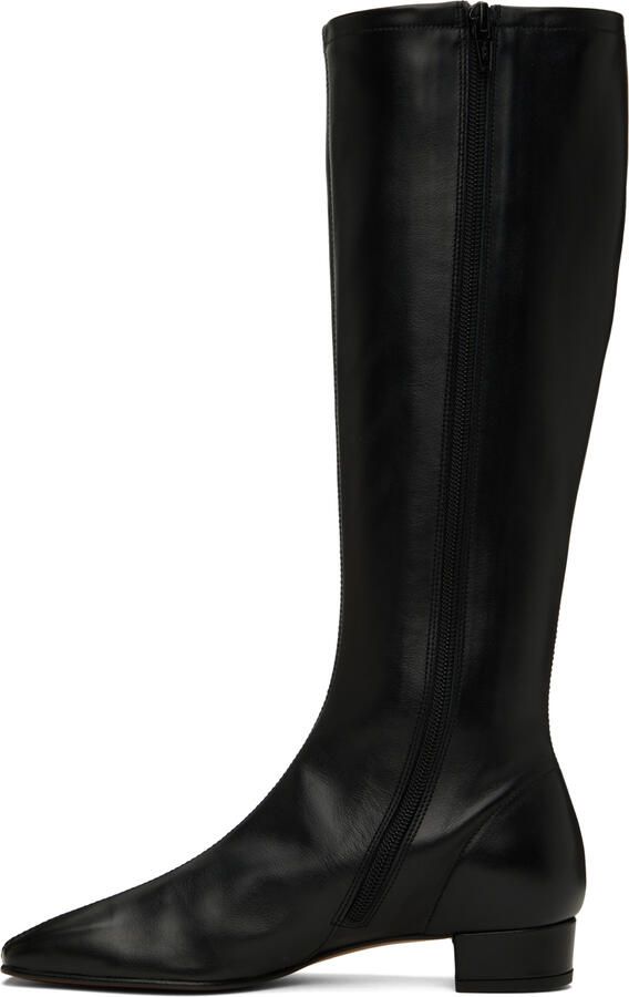 BY FAR Black Edie Tall Boots