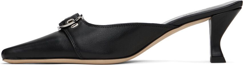 BY FAR Black Evelyn Mules - Picture 4
