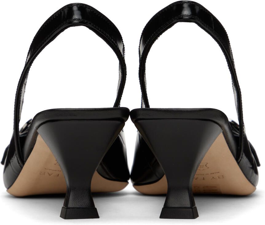BY FAR Black Evita Heels