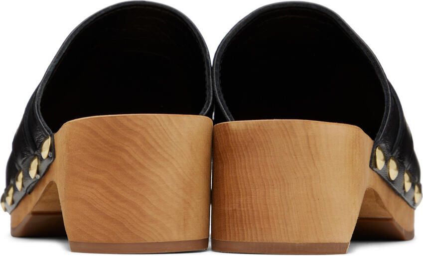 BY FAR Black Hans Clogs