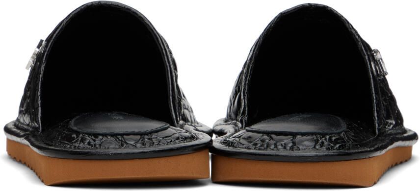 BY FAR Black Larry Slippers
