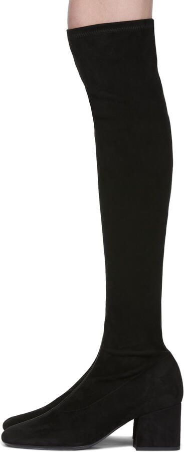 BY FAR Black Suede Carlos Boots