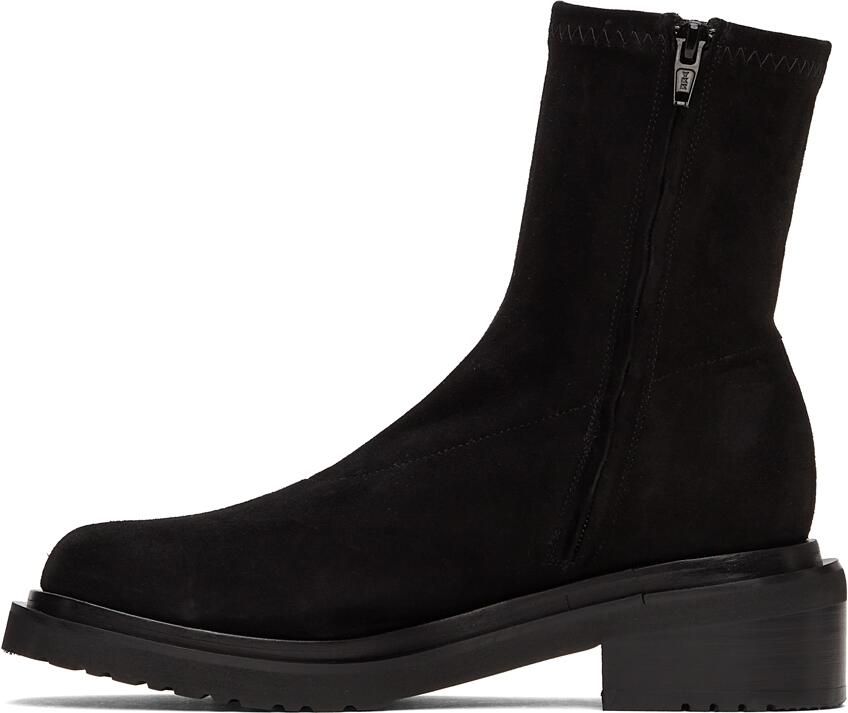 BY FAR Black Suede Kah Boots - Picture 2