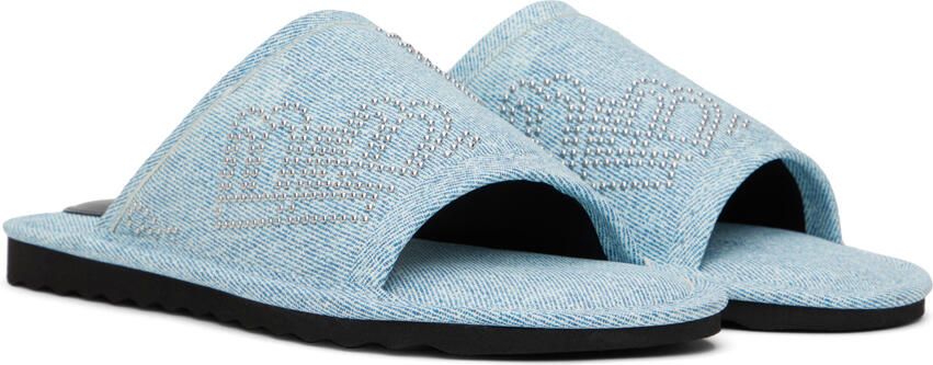 BY FAR Blue Ari Stud Slides - Picture 2