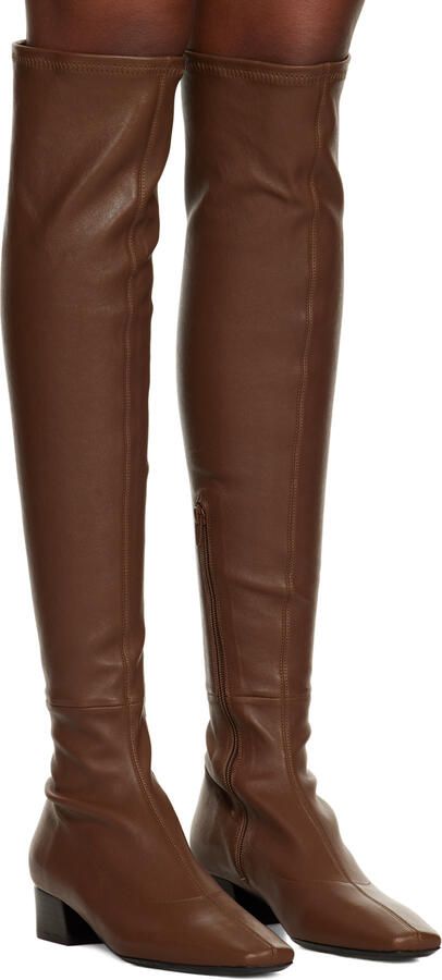 BY FAR Burgundy Colette Boots