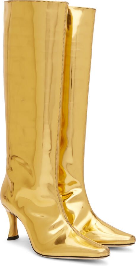 BY FAR Gold Stevie 42 Boots - Picture 3