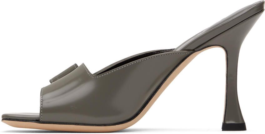 BY FAR Gray Olivia Mules - Picture 3