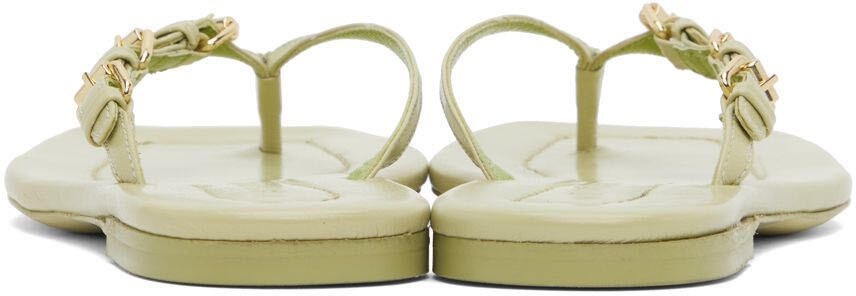 BY FAR Green Mare Flip Flop Sandals