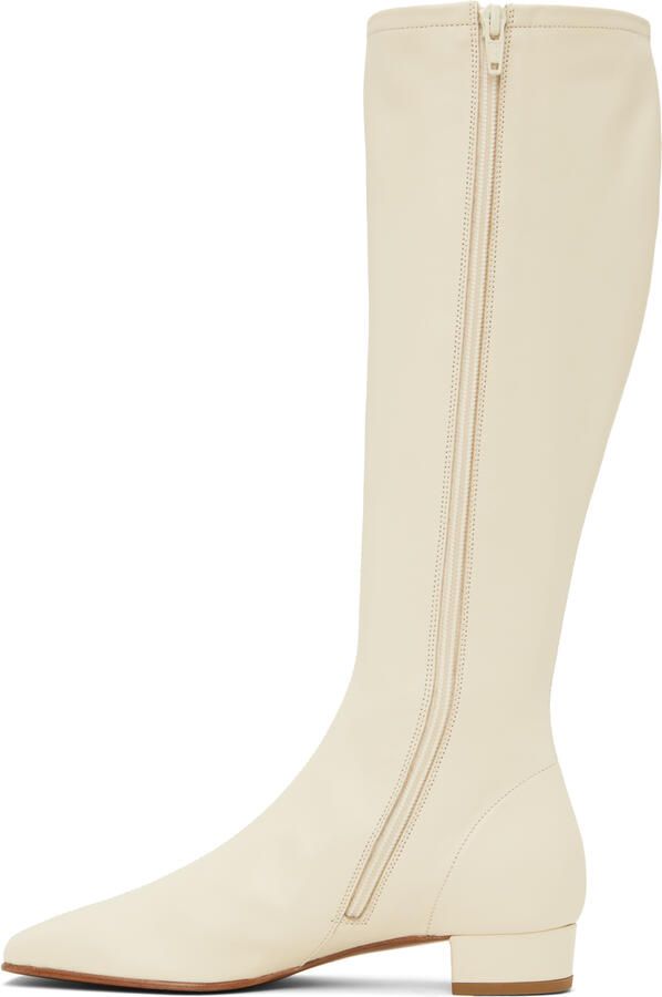 BY FAR Off-White Edie Tall Boots - Picture 2