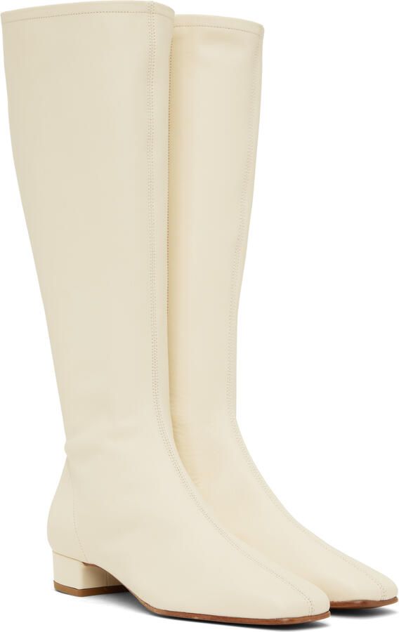 BY FAR Off-White Edie Tall Boots - Picture 3
