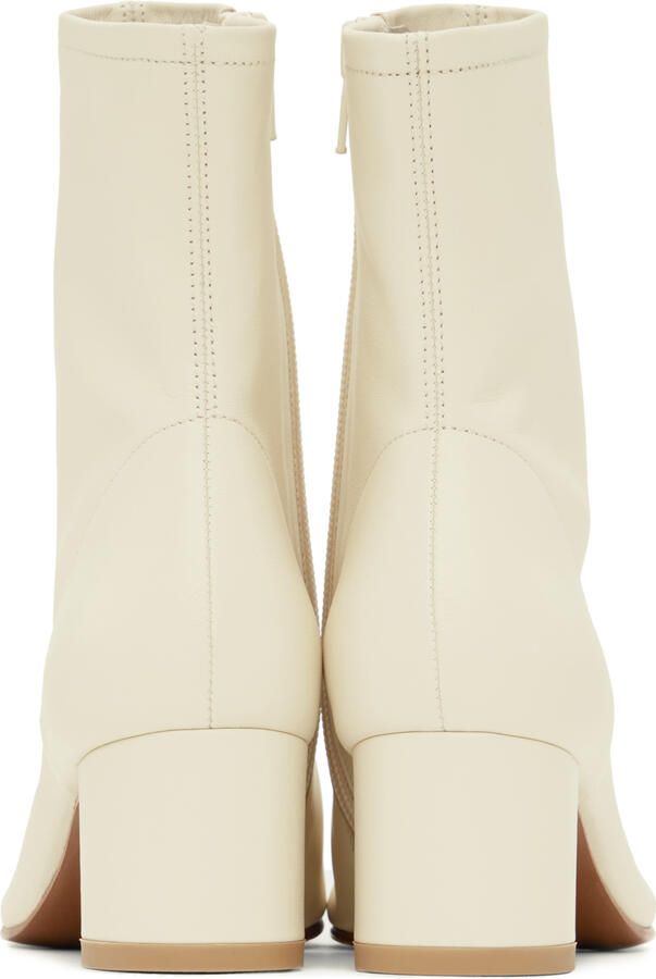 BY FAR Off-White Sofia Ankle Boots - Picture 3